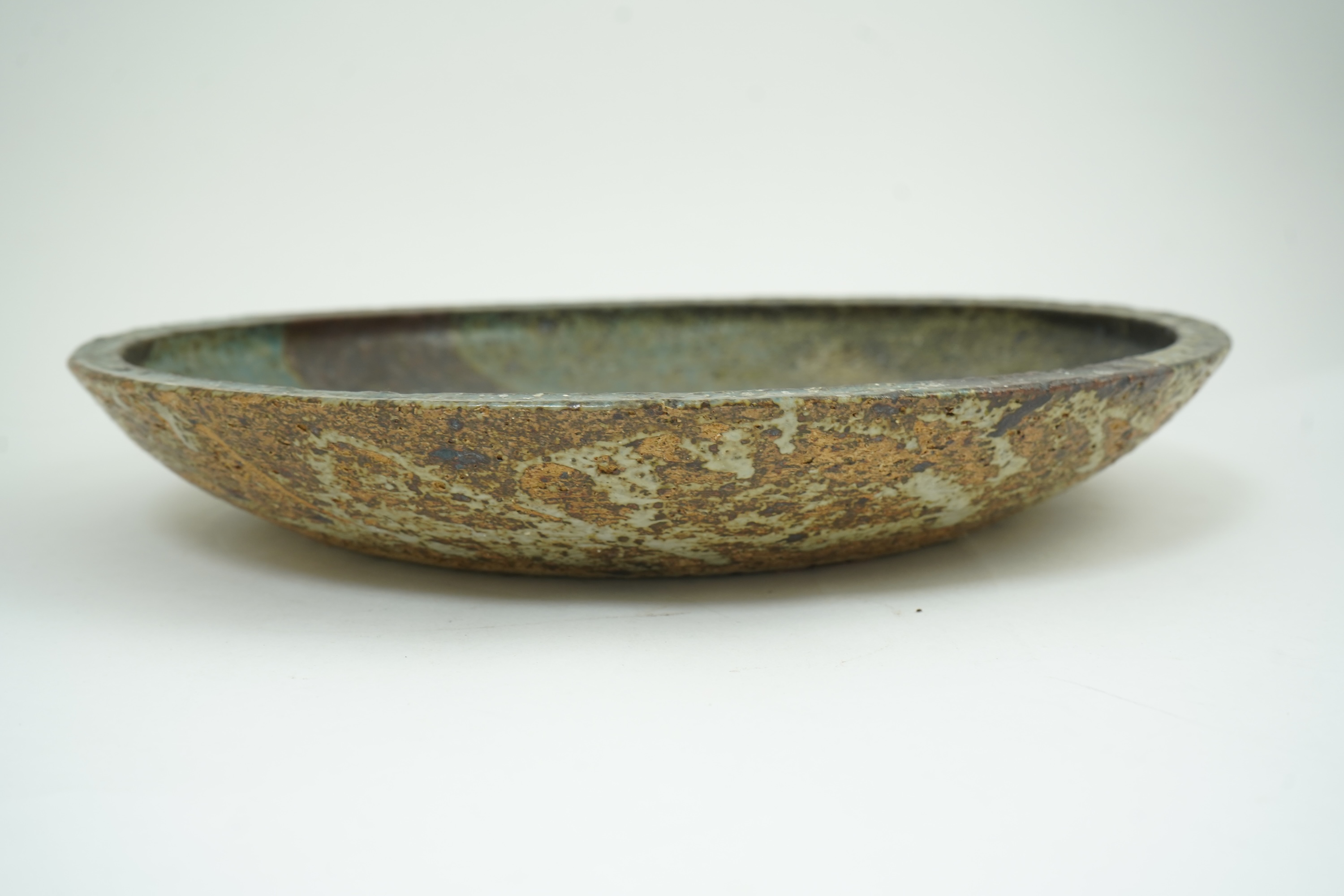 Derek Davis (1926-2008): A large stoneware charger